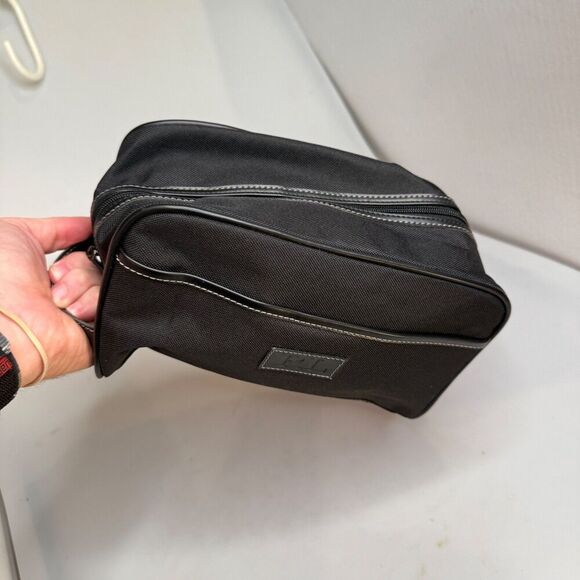 RL Ralph Lauren Black Travel Toiletry Cosmetic Bag 10" x 6" x 5" - Picture 5 of 16